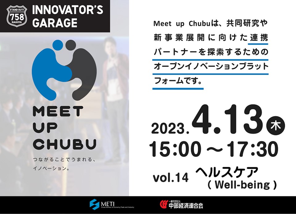 [マッチング]Meet up Chubu vol.14　ヘルスケア（Well-being）